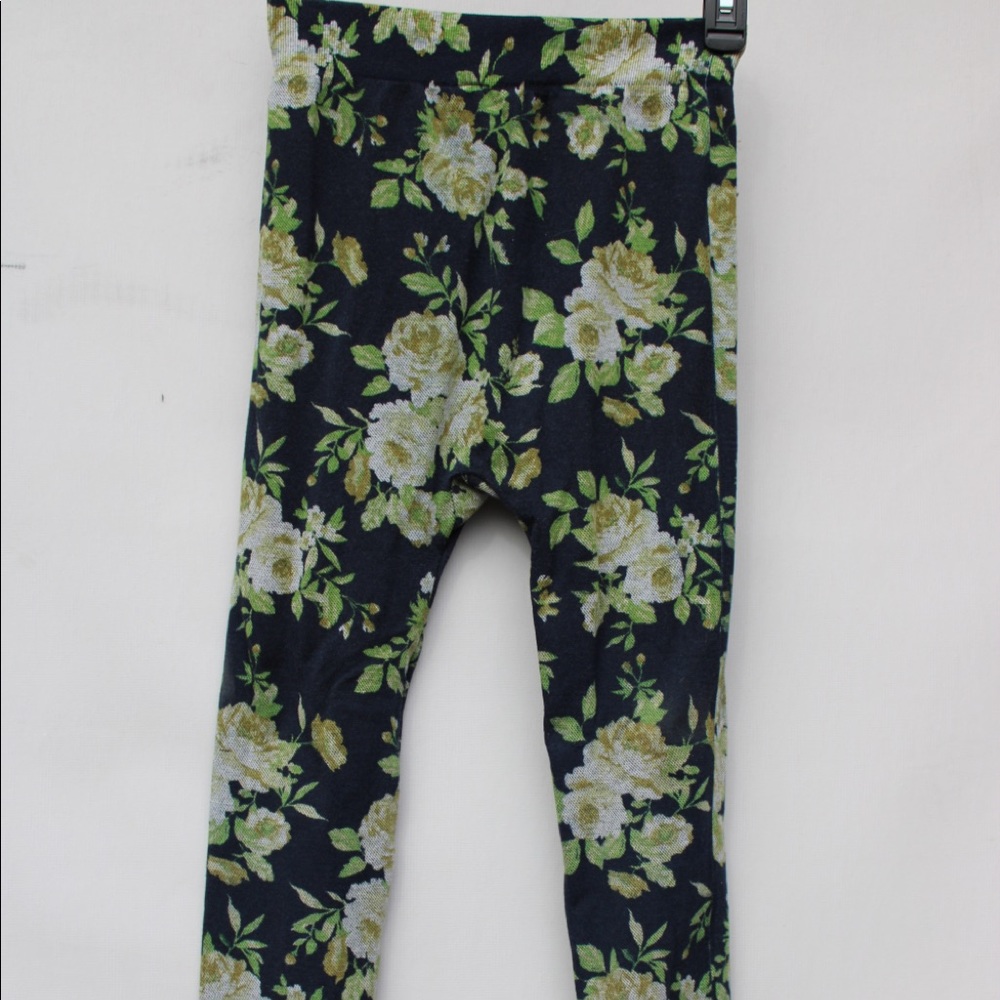 GMI leggings green/blue floral print